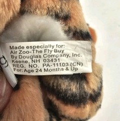 Douglas Cuddle Toy “Kitty Hawk” Flying Tiger Plush Air Zoo Museum EXCLUSIVE 1G