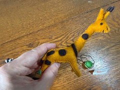 The Winding Road 5 Hanging Animal Mobile Garland 100% Wool Felt 52”