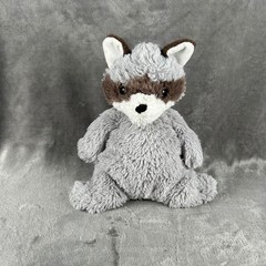Manhattan Toy Company Raccoon Plush Shaggy Grey Soft Stuffed Animal 12 inch 2016