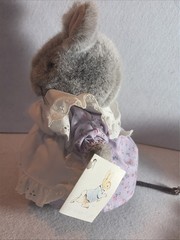 Vintage Eden Beatrix Potter Mouse Hunca Munca Plush Broom Tags Two Bad Mice 8″