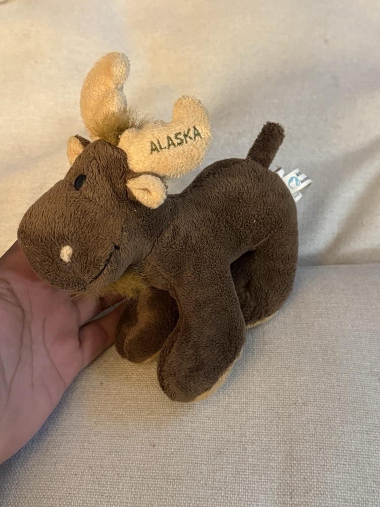 Arctic Circle Enterprises Alaska Moose Plush Stuffed Animal Souvenir Embroidered