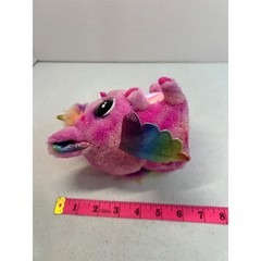 Hatchimals HatchiBabies Unikeet Pink Interactive Plush Toy Rainbow Wings 6 Inch