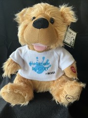 Vintage Chantilly Lane Noah Bear Handmade By God Blue Shirt Animated Plush NWT