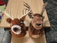 ADORE 12″ Teton the Elk Stuffed Boone Whitetail Animal Plush Walltoy Wall Mount