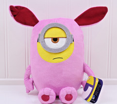 Just Play Illumination Minions Easter Stuart Bunny Plush Pink 7″ w/ Tags