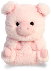 Adorable 5 Inch Pink Plush Pig Toy Figure with Bean Pellets for All Ages