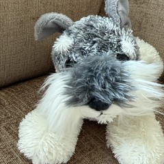 Aurora Schnauzer Dog Plush Stuffed Animal 8” Mini Flopsi Line | Dog Lover Gift
