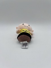 Hallmark Itty Bittys Peanuts Plush Charlie Brown Stuffed Toy Yellow Black 4.5″