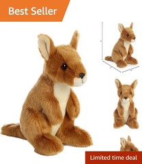 Soft and Cuddly 7-Inch Mini Flopsie Kangaroo – Ideal for Adventures and Playtime