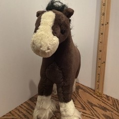 Gund Clydesdale Dale Brown Horse Plush Stuffed Animal 42984 11″