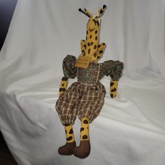HOUSE OF LLOYD Shelf Sitter Giraffe Plush 1995 22″ When In Doubt Look Up