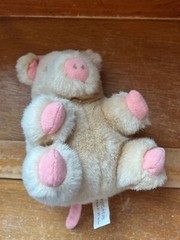 Inter-prasent GMBH Tan Plush w Pink Felt Accents Chubby Pig Biggie Stuffed Anima
