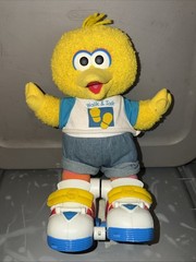 14.5″ tall 1997 Tyco VINTAGE BABY BIG BIRD walk & talk plush Doll
