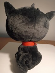 Aeropostale Black Cat Plush Red Collar w/ Heart Drop Stuffed Animal 14″