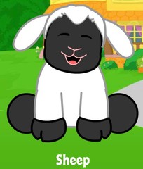 Webkinz Classic Sheep – hm227 – Retired! – Virtual Adoption Code Only