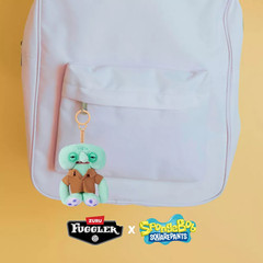 Fuggler SpongeBob 5-Inch Plush Keyring by ZURU, Funny Ugly Monster Bag Clip-on