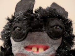 Fuggler Keyring Funny Ugly Monster Zuru Spin Addo LoveFuggs Lord Long Ears Black
