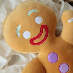 1pc 10.6–11.8in Gingerbread Man Plush Toy Soft Cookie Doll Gift & Décor – NEW