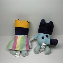 Lot of 2 Bluey 8″ Plush Stuffed Animals: Bluey & Queens Bluey Moose Toys Ludo