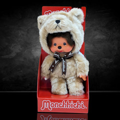 8″ Large Monchhichi Doll – Animal Friend Teddy Bear – Authentic Monkey Plush