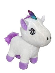 ABC Trading White Purple Unicorn Plush Suction Cup Stuffed Animal 2018 6″