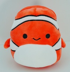Squishmallow Ricky Clown Fish Plush Doll Sea Life Squad Animal Stocking Stuffers