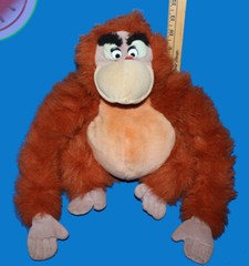 Vintage Jungle Book KING LOUIE 15″ Plush Orangutan Walt Disney World Ape Monkey