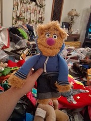 Fozzie Bear Plush Stuffed Animal Muppet Mayhem Doll Hoodie Sababa Toy 11 inch
