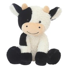 BSVOME 9 inches Cow Stuffed Animal Soft Plush Cute Cow Doll for Boys Style 1