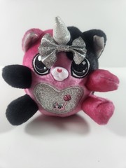 Rainbocorns Kittycorn Bow Surprise Series 2 -Zuru Plush Pink Black Cat 4.5”