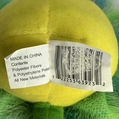 Walmart Shaggy Flower Plush Green/Purple Floral Stuffed Decor Smiley Face 10.5”