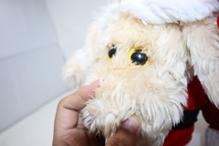 Vintage 1980 Le Mutt Plush Dog Puppy 18” Francesca Hoerlein Franland Rare Santa