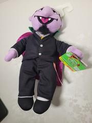 SESAME STREET Count von Count Plush Toy 10” Vampire NWT Celebrating 40 Yrs 2009