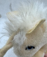 VTG Unicorn Plush 8 Inch Superior Toy Novelty Peach/Tan Stuffed Animal