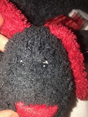 Chosun Floppy Black Puppy Dog Valentine’s Day Plush Red Nose Ears And Tail 8.5”