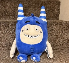 Oddbods Cartoon Stuffed Plush Toy Soft Blue Pogo 13″ Used