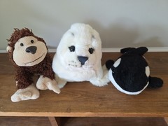 Webkinz Harp Seal Cheeky Monkey Orca Whale No Code