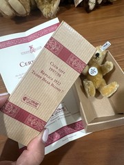 Steiff Club Gift 1997/98 Replica 1922 Teddy Bear Blond 7cm w/ Box & Certific-405