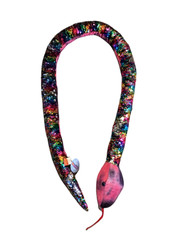 Adventure Planet Sequinimals Snake 67 Inches Silver Purple Sequins has Tags