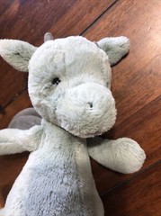 Jellycat Bashful Dragon Plush Sage Green Stuffed Animal Toy 10″ EUC