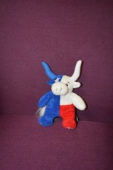 Souvies Texas Flag Longhorn Plush TEXAS Red White & Blue 8.5” D9