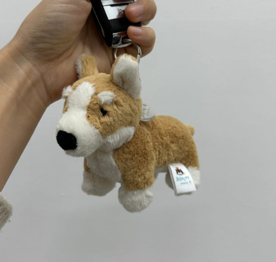 Jellycat Betty Corgi Bag Charm Keychain – Cute Plush Dog NWT 🎁 Christmas Gift