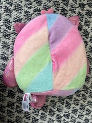 Mush Meez Llama 6″ Squeezy Moldable Stuffed Plush Lauren Pink Rainbow Squishy DG