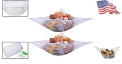 2-Pack Stuffed Animal Organizer Hammock – Expandable Toy Storage for Kids