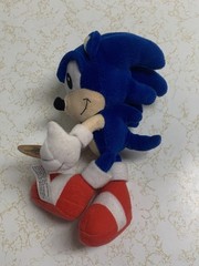 Vintage 2000 SONIC UNDERGROUND Plush 7″ Denny’s Promo SEGA Rare W Necklace Tags