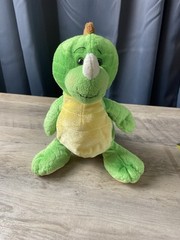 Ganz Plush Key Lime Dino Stuffed Animal HM185 No Code 9″ Webkinz Dinosaur Green