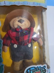 Furskins Vintage 1986 New Farrell 5.5in Plaid Shirt Plush Bear