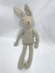 Moulin Roty Cloth Doll Girl Bunny Rabbit Pink Cheeks Red Nose