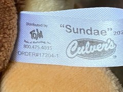 Culvers Sundae Turtle Plush 6″ Stuffed Animal Promo NWOT