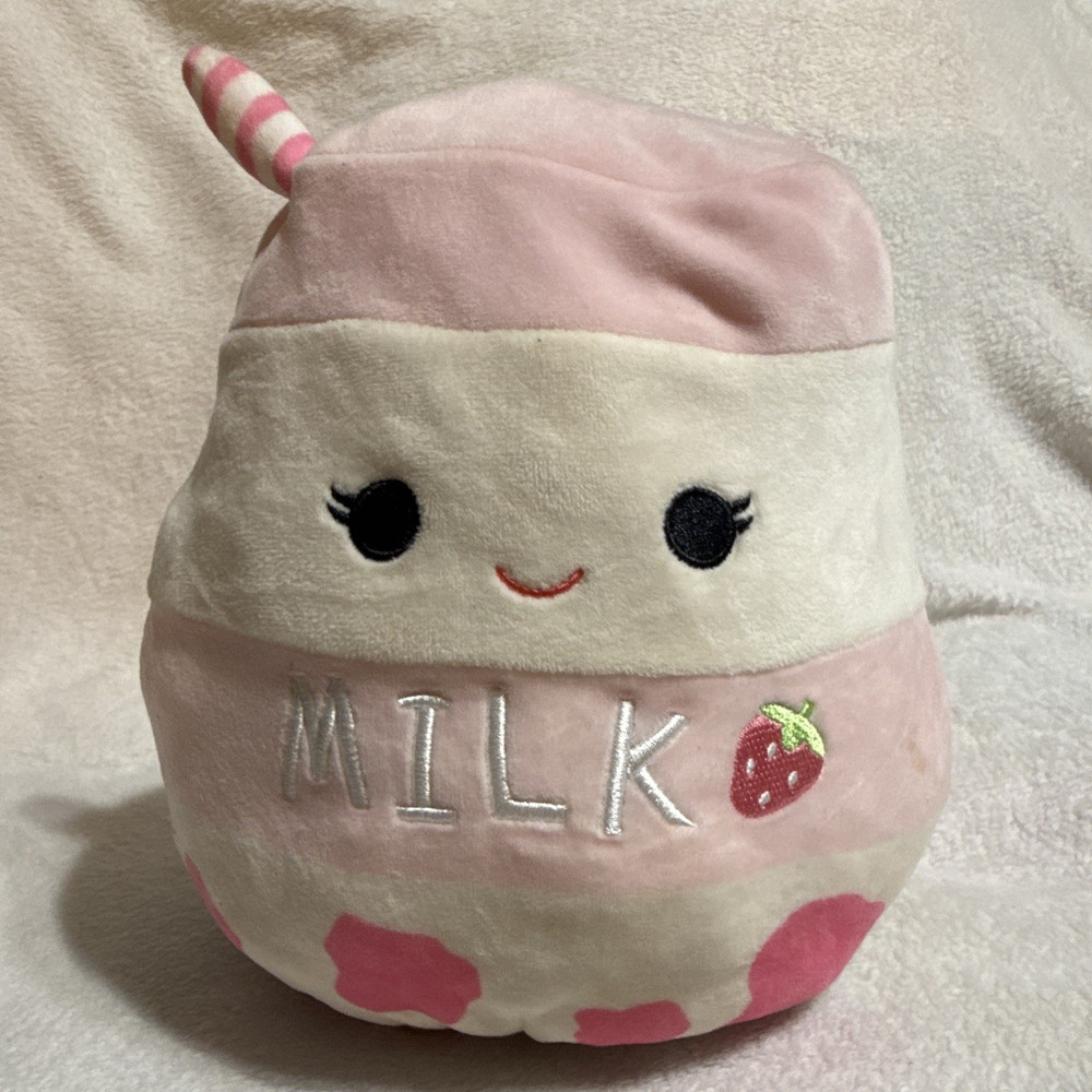 Squishmallows Strawberry Milk Plush